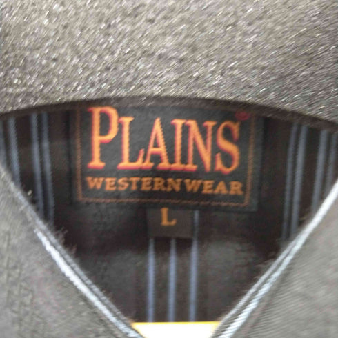 プレインズ PLAINS ストライプL/Sウエスタンシャツ メンズ JPN:L