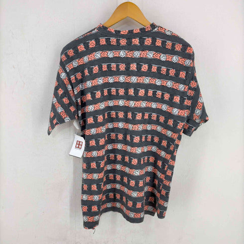 CASUAL BOY USA製 HAWAIIプリント 総柄 Tシャツ メンズ import:S