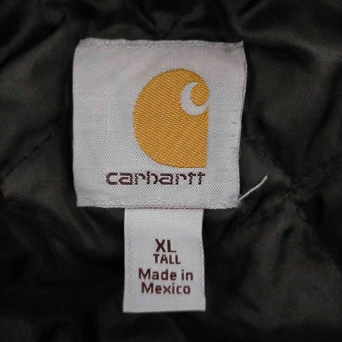 カーハート Carhartt 裏地キルティング 企業ロゴ刺繍 ジップパーカー メンズ JPN:XL