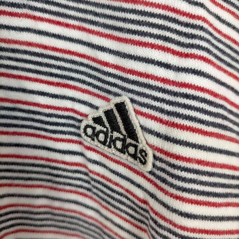 アディダス adidas 00S パフォーマンスロゴ刺繍 ボーダーポロシャツ メンズ JPN:M