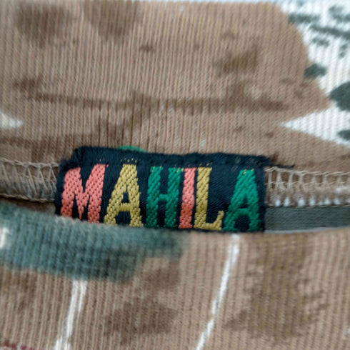MAHILA エスニック柄 カットソー メンズ