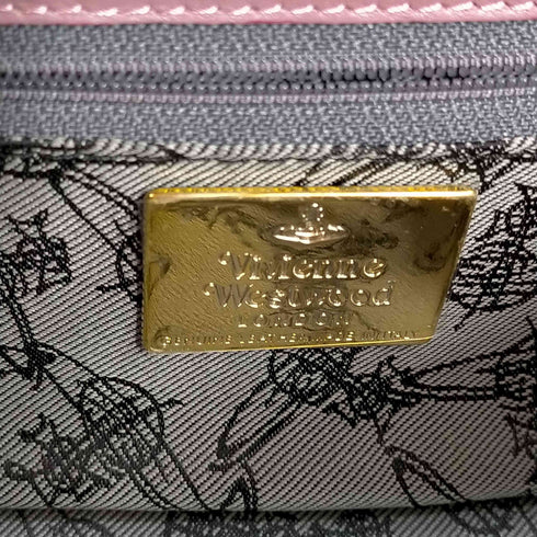 ヴィヴィアンウエストウッドロンドン Vivienne Westwood LONDON エナメル チェーン ショルダーバッグ レディース