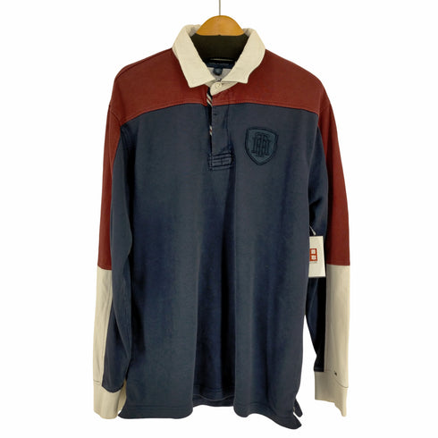 トミーヒルフィガー TOMMY HILFIGER ワッペン付き ラガーシャツ メンズ import:L