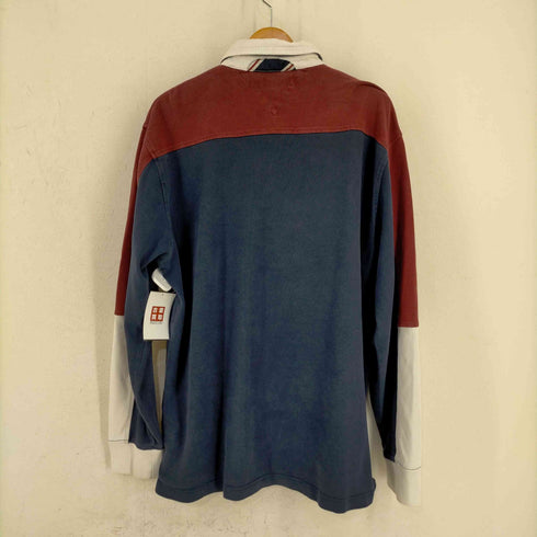 トミーヒルフィガー TOMMY HILFIGER ワッペン付き ラガーシャツ メンズ import:L