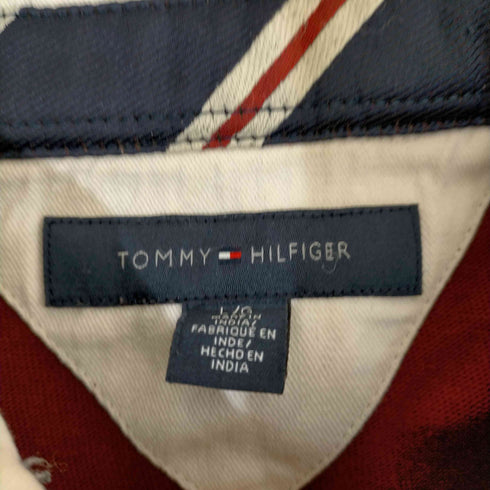トミーヒルフィガー TOMMY HILFIGER ワッペン付き ラガーシャツ メンズ import:L