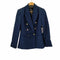 ザラ ZARA 紺ブレ ダブルブレストブレザージャケット レディース import:M