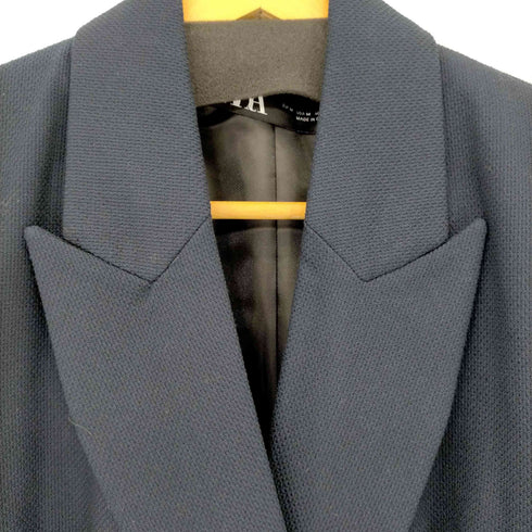 ザラ ZARA 紺ブレ ダブルブレストブレザージャケット レディース import:M