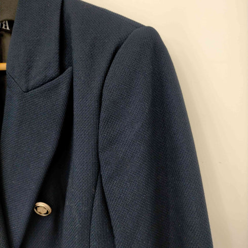 ザラ ZARA 紺ブレ ダブルブレストブレザージャケット レディース import:M
