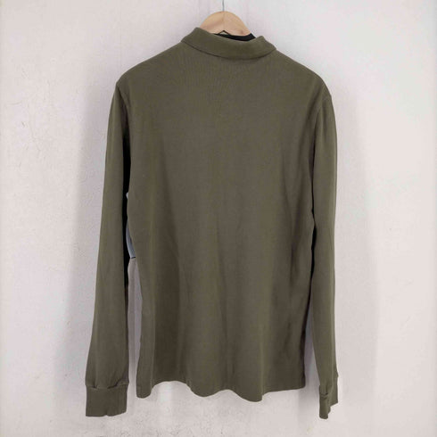 ポロラルフローレン POLO RALPH LAUREN CUSTOM FIT ポニー刺繍 鹿の子 L/S ポロシャツ メンズ import:M