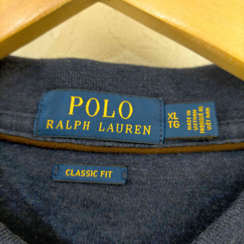 ポロラルフローレン POLO RALPH LAUREN CLASSIC FIT ポニー刺繍 L/S ポロシャツ メンズ import:XL