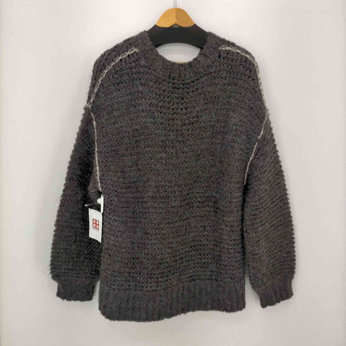 ミラオーウェン Mila Owen 配色デザインVネックニットプルオーバー レディース ONE SIZE