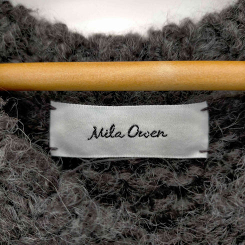 ミラオーウェン Mila Owen 配色デザインVネックニットプルオーバー レディース ONE SIZE