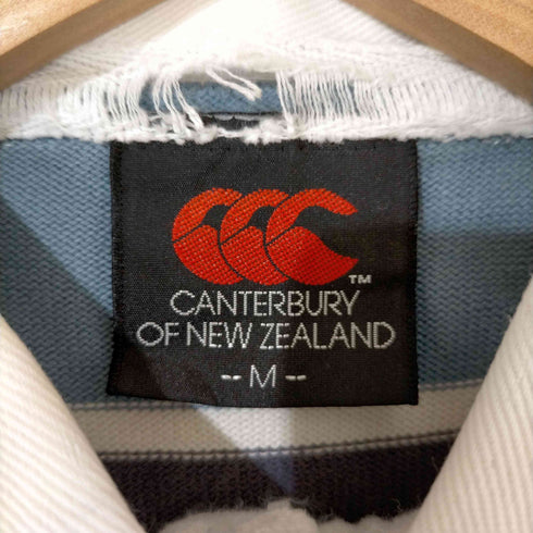 カンタベリー CANTERBURY ロゴ刺繍 ボーダー ラガーシャツ メンズ import:L