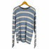 トミーヒルフィガー TOMMY HILFIGER ロゴ刺繍 ボーダー クルーネックニット メンズ import:L