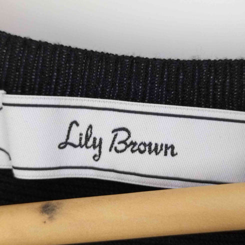 リリーブラウン Lily Brown フレアニットワンピース レディース FREE