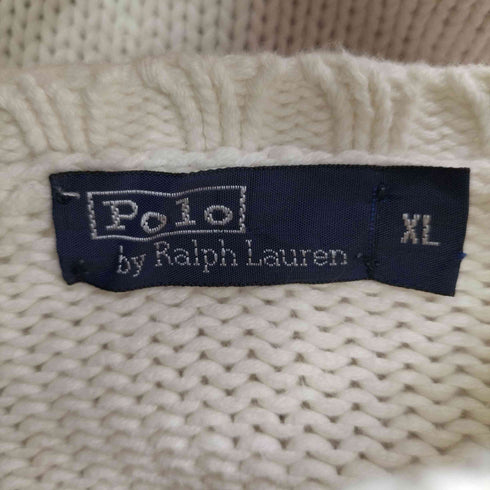 ポロバイラルフローレン Polo by RALPH LAUREN 90S 星条旗コットンニット メンズ import:XL