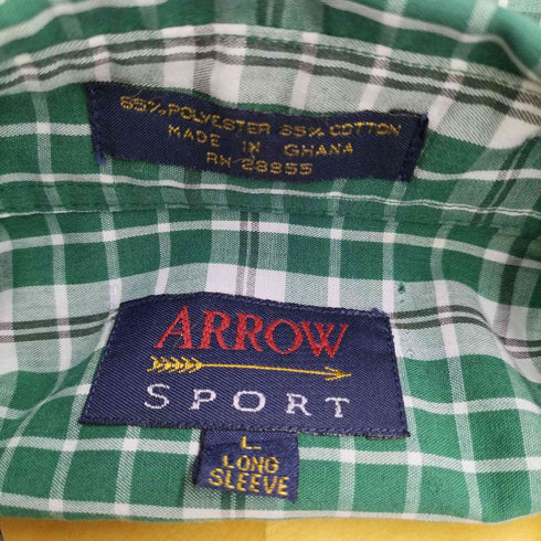アロースポーツ ARROW SPORT レギュラーカラー L/S シャツ メンズ import:L
