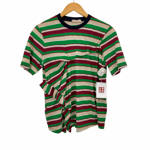 マルニ MARNI フリルデザイン ボーダーTシャツ レディース 14