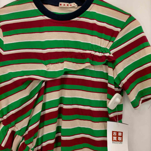 マルニ MARNI フリルデザイン ボーダーTシャツ レディース 14