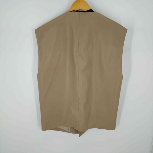 ザラ ZARA オーバーサイズフェイクレザーベスト メンズ L