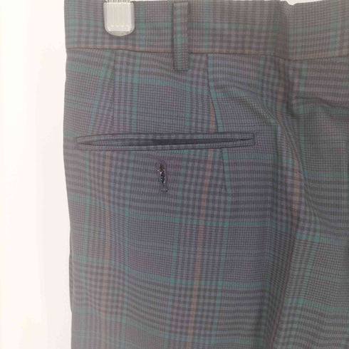 TRAD FORD 70-80S YZIP 2タック チェック スラックス JAPAN VINTAGE メンズ 82