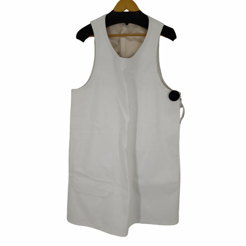 コムデギャルソンオムプリュス COMME des GARCONS HOMME PLUS 18AW フェイクレザーカットワークロングベスト エプロン メンズ JPN:L