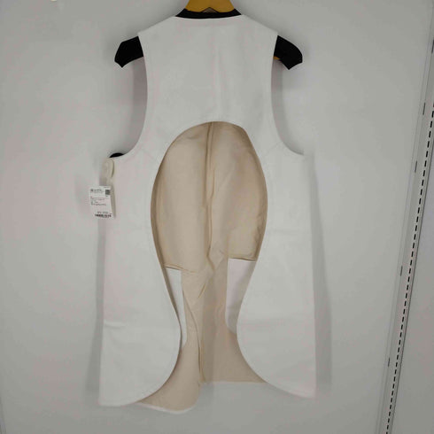 コムデギャルソンオムプリュス COMME des GARCONS HOMME PLUS 18AW フェイクレザーカットワークロングベスト エプロン メンズ JPN:L