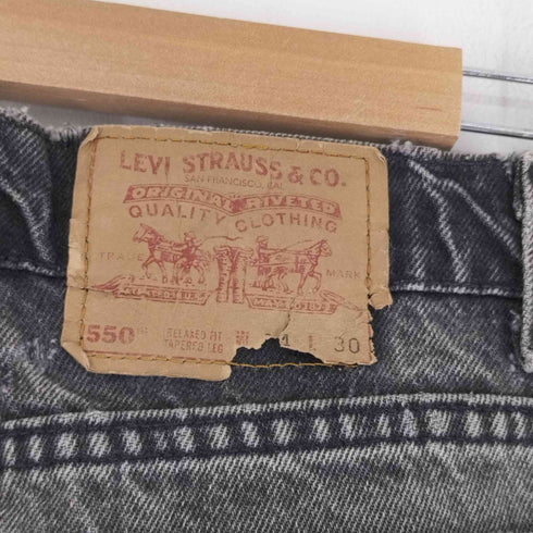 リーバイス Levis 90s 94年製 MADE IN USA ボタン裏546 550 後染め ブラックデニム メンズ 34/30
