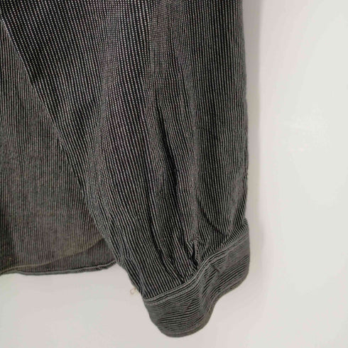シュガーケーン SUGAR CANE ジーンコードワークシャツ ストライプ L/S シャツ メンズ LARGE 16-16 1/2