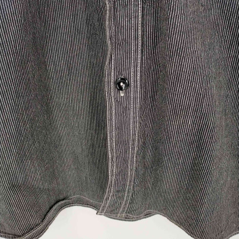 シュガーケーン SUGAR CANE ジーンコードワークシャツ ストライプ L/S シャツ メンズ LARGE 16-16 1/2