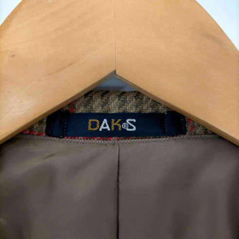 ダックス DAKS 2B チェック柄 テーラードジャケット メンズ