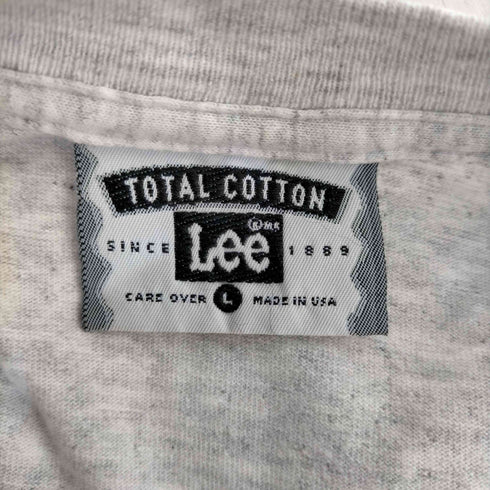 リー Lee 90S USA製 ロゴプリント Tシャツ メンズ import:L