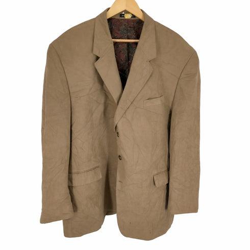 チャップスラルフローレン CHAPS RALPH LAUREN 裏地ペイズリーフェイクスウェードテーラードジャケット メンズ 52L