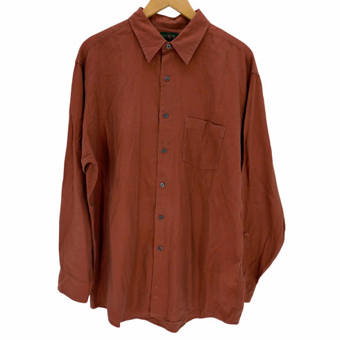 ジェイクルー J.CREW 90-00S 巨人タグ ヘリンボーンシャツ メンズ JPN:L