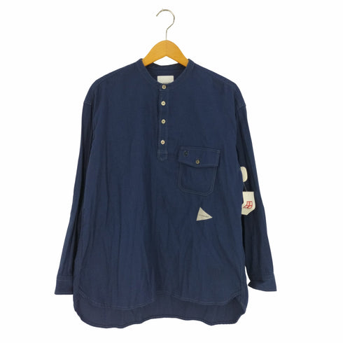アンドワンダー and wander thermo nell stand collar shirt サーモネルスタンドカラーシャツ メンズ JPN:2