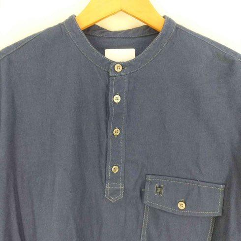 アンドワンダー and wander thermo nell stand collar shirt サーモネルスタンドカラーシャツ メンズ JPN:2
