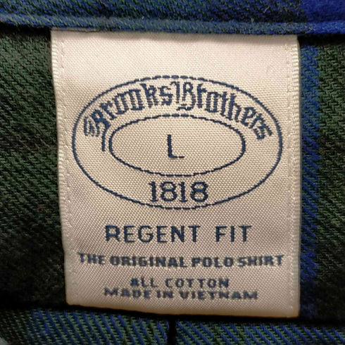 ブルックスブラザーズ BROOKS BROTHERS regular fit ブラックウォッチ ボタンダウンシャツ メンズ JPN:L