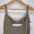 ザラ ZARA Sage Cut Out Linen Blend Midi Dress レディース S
