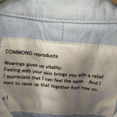コモノリプロダクツ commono reproducts シャンブレーシャツ メンズ