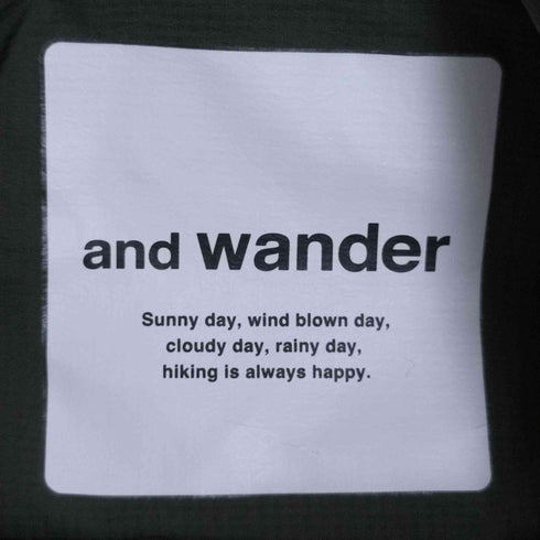アンドワンダー and wander PERTEX WIND PULLOVER パーテックスウィンドプルオーバー ナイロンジャケット メンズ JPN:3