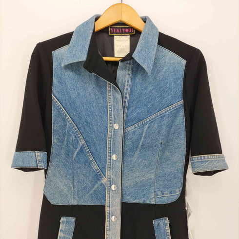 ユキトリイ YUKI TORII デニム 切替 S/S ワンピース レディース