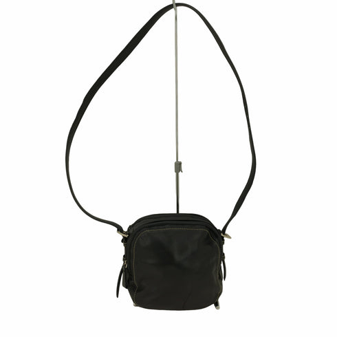 アニエスベーボヤージュ agnes b. VOYAGE 白ステッチレザーショルダーバッグ レディース