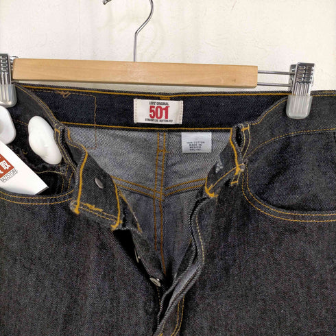 リーバイス Levis メキシコ製 501 先染め ブラックデニムパンツ メンズ 30×30