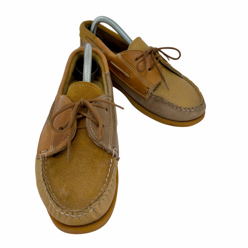 エンジニアードガーメンツ Engineered Garments Brown Mismatched Boat Shoe メンズ 7 1/2