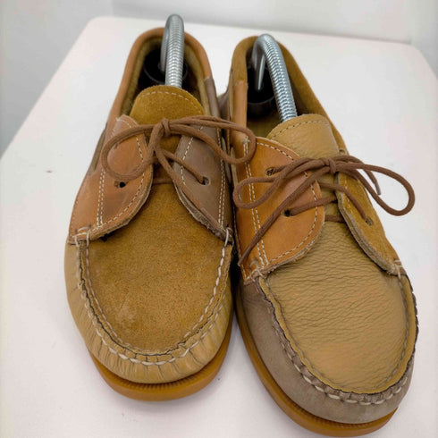 エンジニアードガーメンツ Engineered Garments Brown Mismatched Boat Shoe メンズ 7 1/2