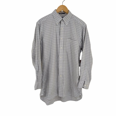 ランズエンド LANDS END SUPIMA OX チェック柄 BDシャツ メンズ 41-82