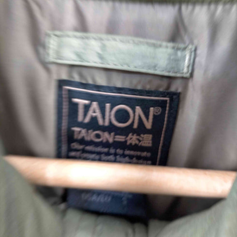タイオン TAION ビッグシルエット ミリタリー ナイロン ダウンベスト メンズ import:S