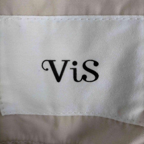 ビス ViS ノーカラー袖ボリュームコート トレンチコート レディース JPN:S