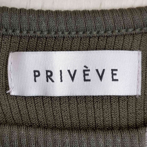 プリヴェヴェ PRIVEVE リブメロウワンピース THE RIB MELLOW DRESS レディース FREE