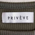 プリヴェヴェ PRIVEVE リブメロウワンピース THE RIB MELLOW DRESS レディース FREE
